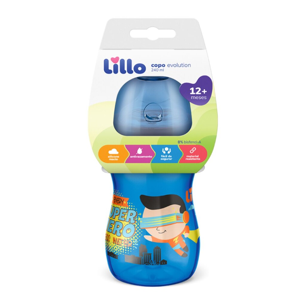 Lillo Vaso Sili Antiderr Niño x 240 Ml
