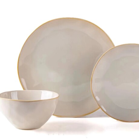 Juego de vajilla 16 Piezas de Porcelana Olive Sand Haengnam Juego de vajilla 16 Piezas de Porcelana Olive Sand Haengnam