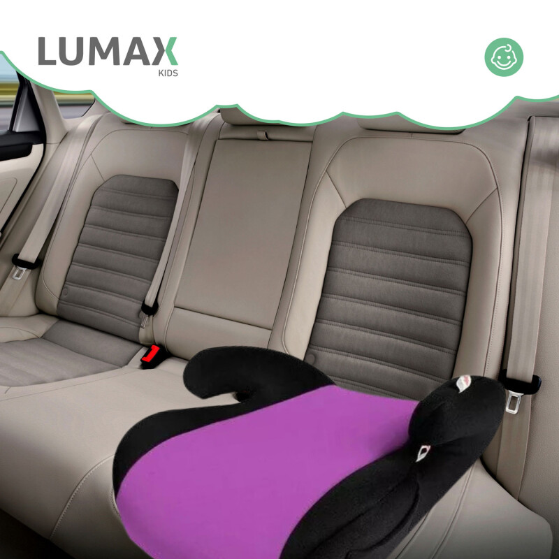 Booster Alzador de Seguridad Lumax Kids para Auto Violeta