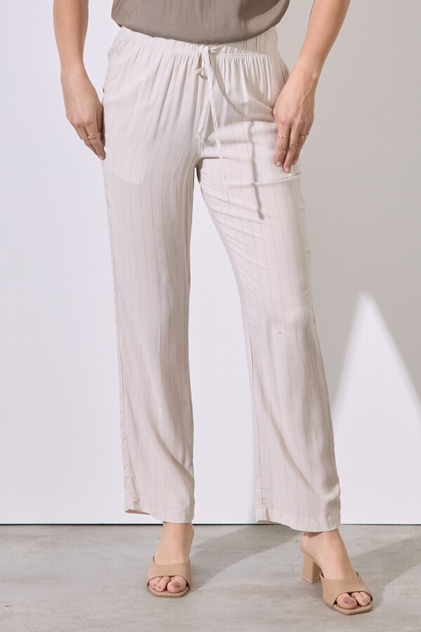 Pantalon Print BEIGE