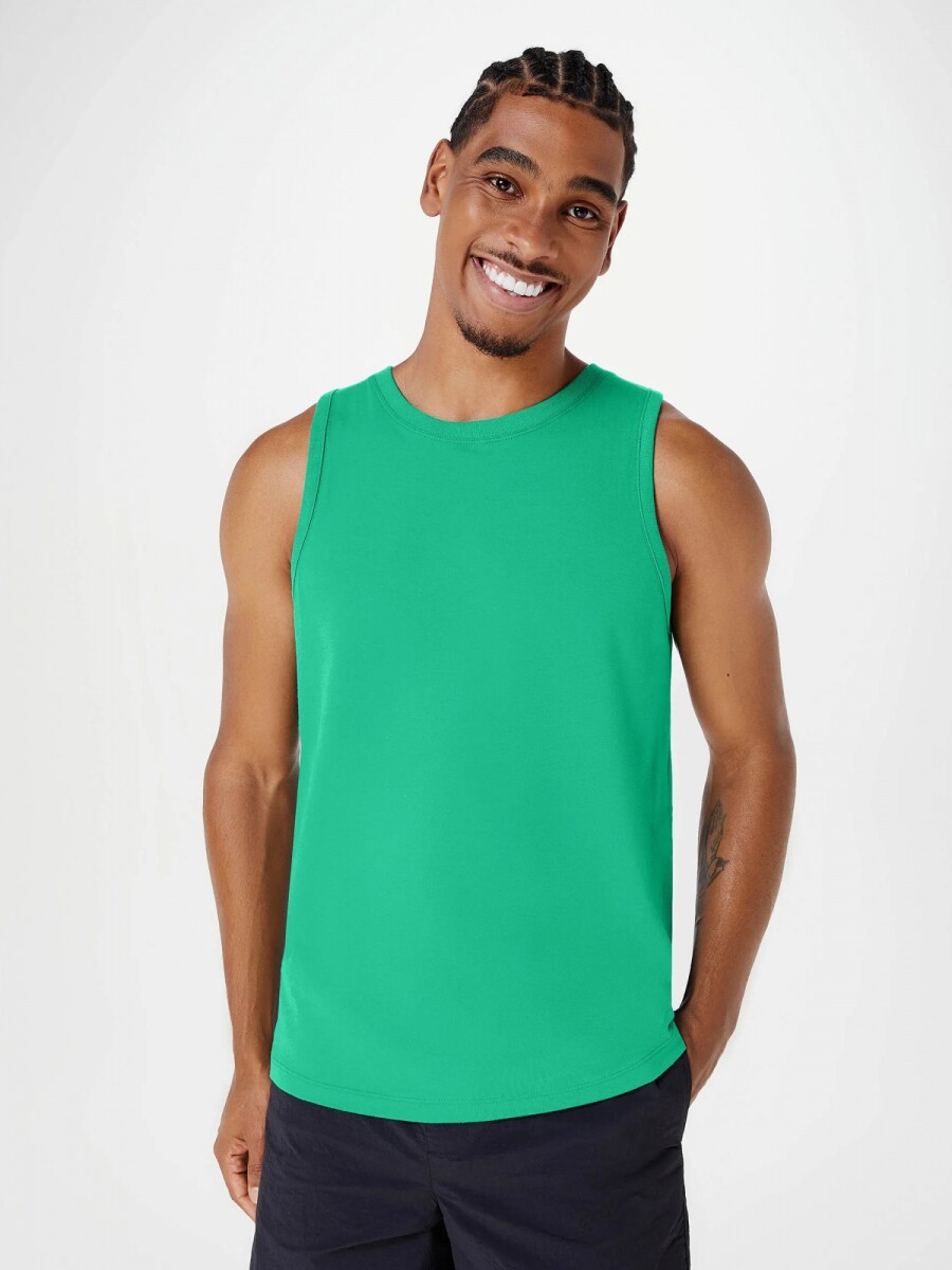 MUSCULOSA BÁSICA WORLD - VERDE 