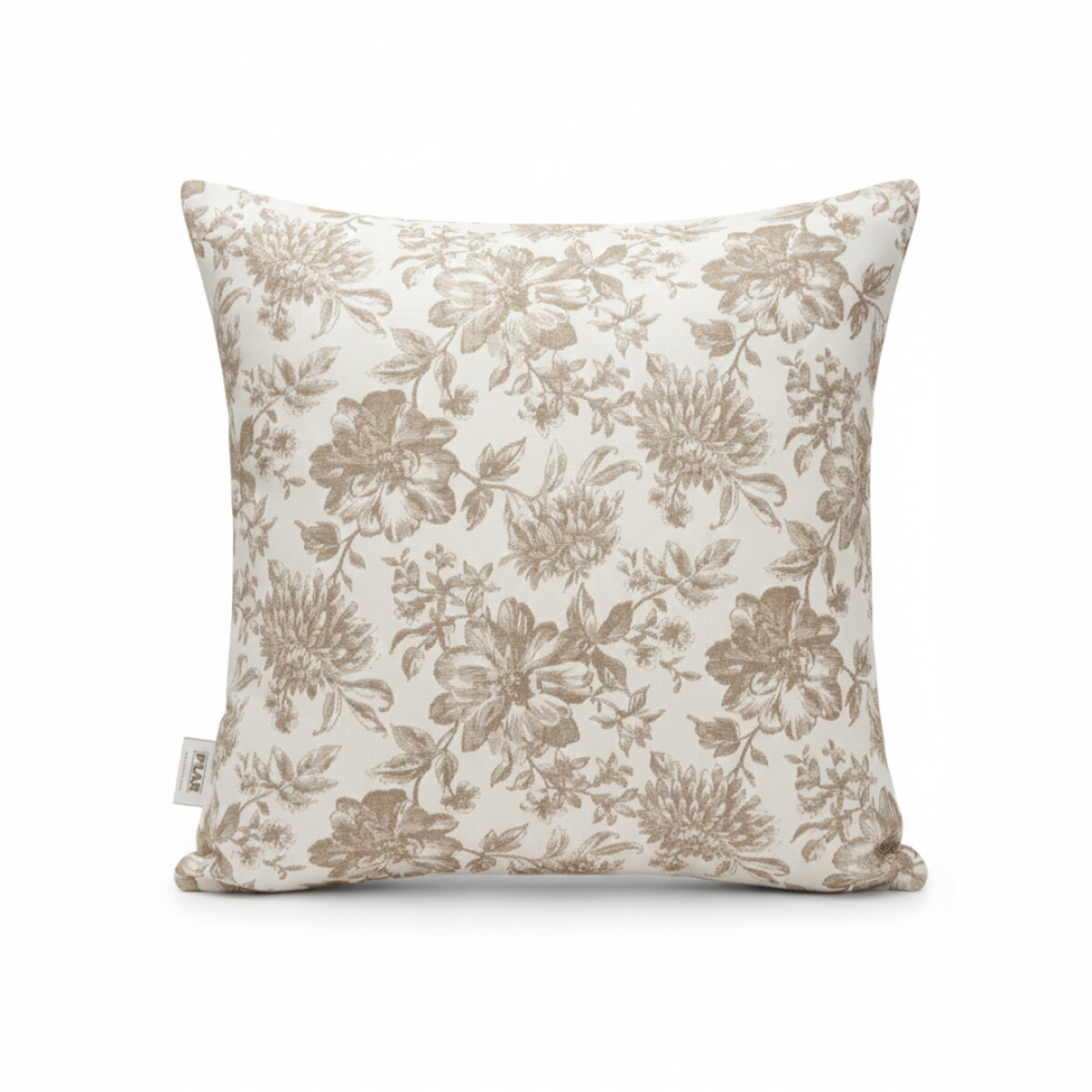 Almohadón 40x40 cm - Pilar - Flores Beige 