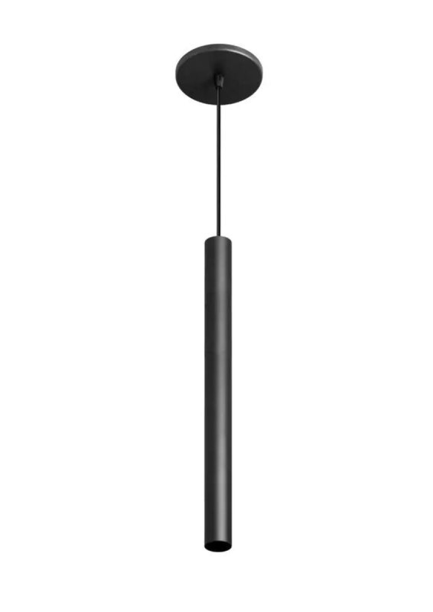 COLGANTE TUBO ALUMINIO NEGRO 50CM 1XGU10 LAMP MR11 