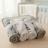 Babitas SNUGLE pack x4 toalla gris