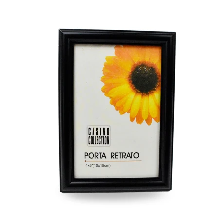 PORTARRETRATO PLASTICO MARCO NEGRO 17.5X12.5X1CM PARA FOTO 10X15CM 26941 PORTARRETRATO PLASTICO MARCO NEGRO 17.5X12.5X1CM PARA FOTO 10X15CM 26941
