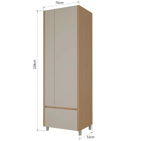 ARMARIO LAVANDERIA 70 CM MDF GRIS GREIGE