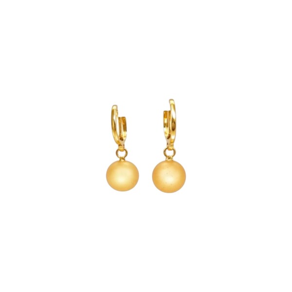 Caravanas Vintage - Perla - Zirconia- Oro bajo - CA8480 conperla