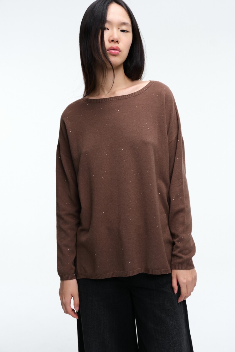 SWEATER BASE Marron