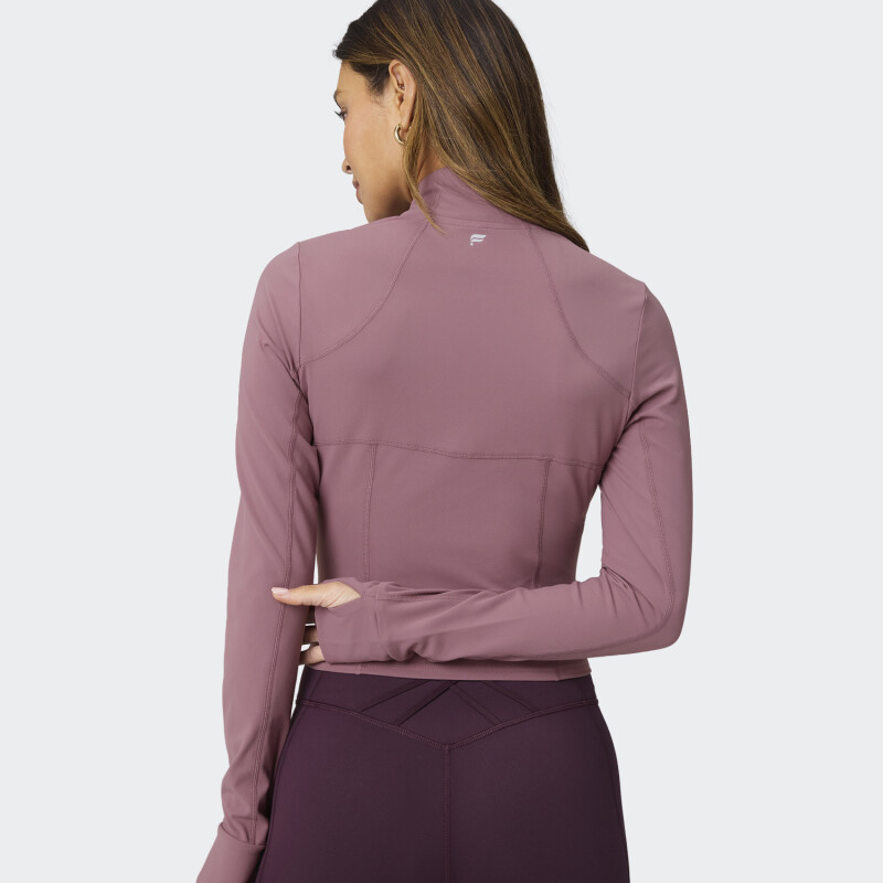Campera Fabletics Perfect Storm Cropped Rosado