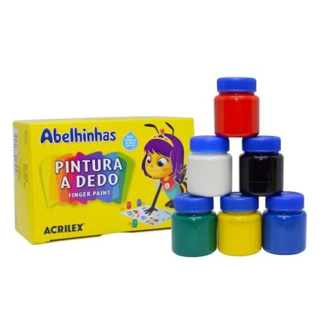 Pintura de Dedo Acrilex x6 Pintura de Dedo Acrilex x6