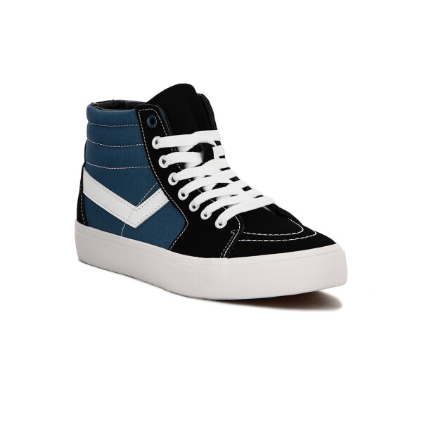 CASUAL KIDS SKATE - PONY AZUL/NEGRO