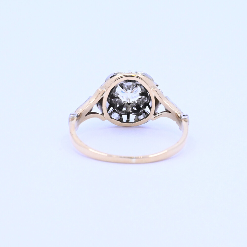 Anillo oro 18k con brillantes y diamantes Anillo oro 18k con brillantes y diamantes