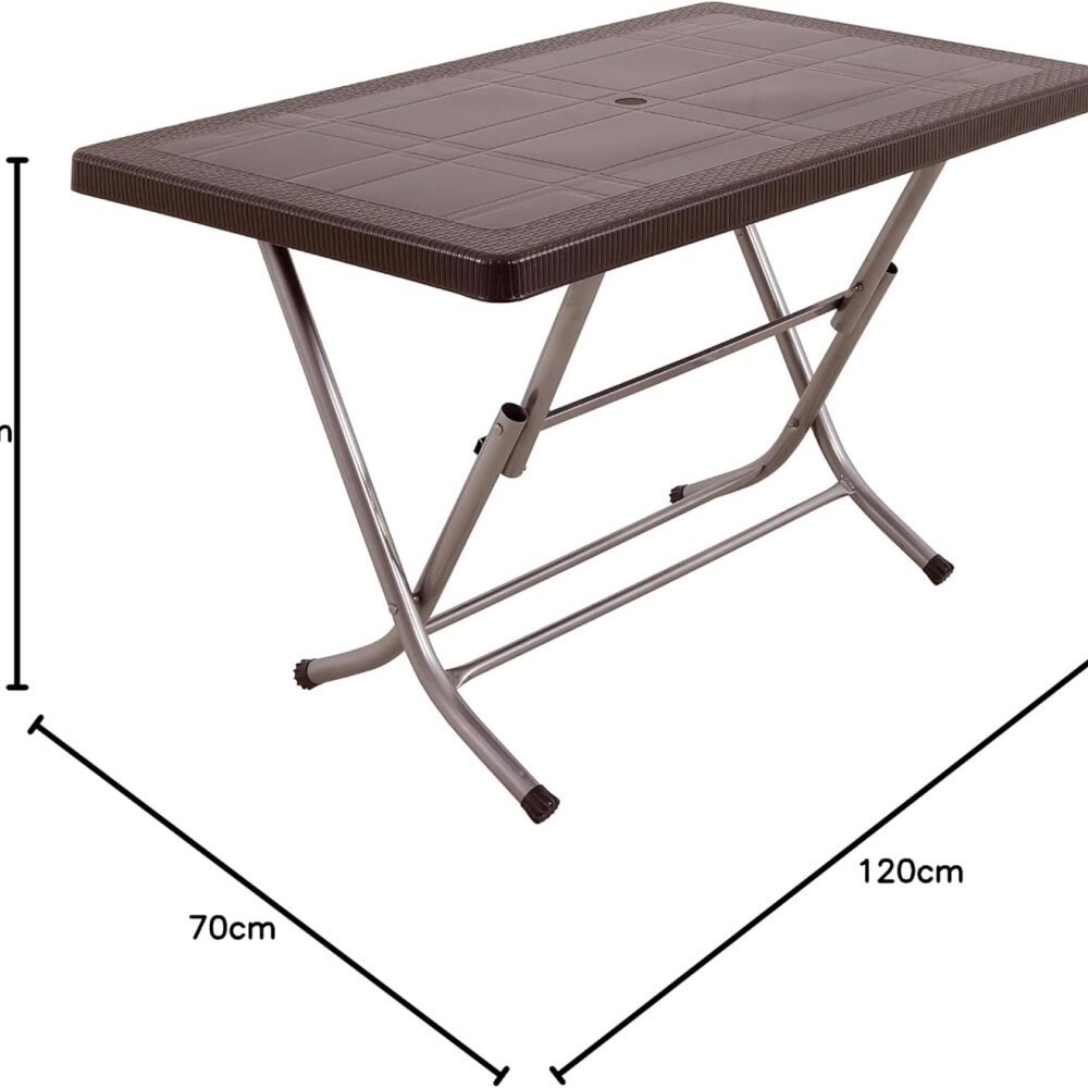 Set Mesa plegable + 4 Sillas Babel Negro