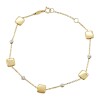 Pulsera Cuadrados-Oro bajo-Sin Piedra-PU8069 sinpiedra