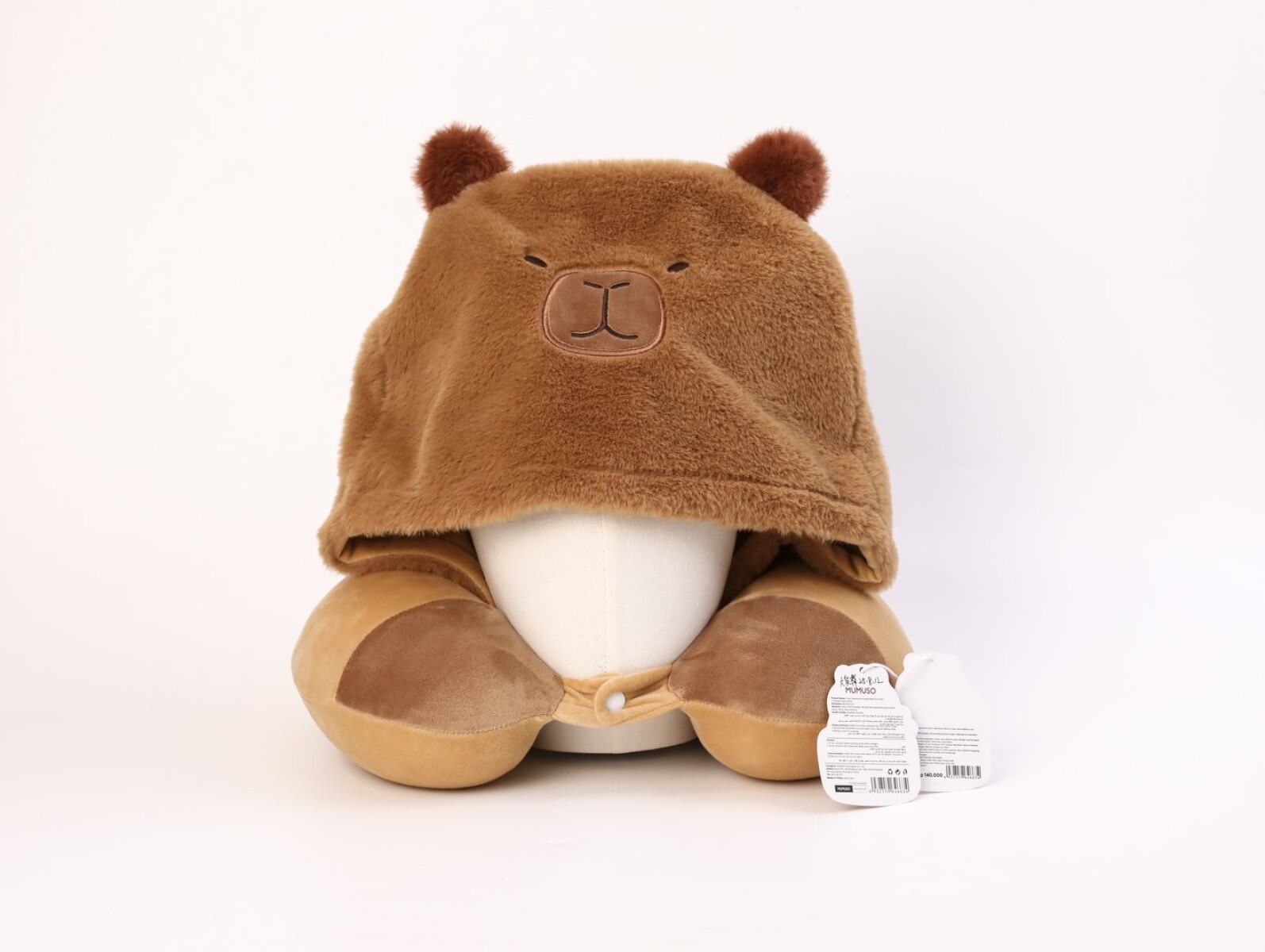 ALMOHADA PARA EL CUELLO DE ESPUMA VISCOELÁSTICA EN FORMA DE U CON FORMA DE CARPI 