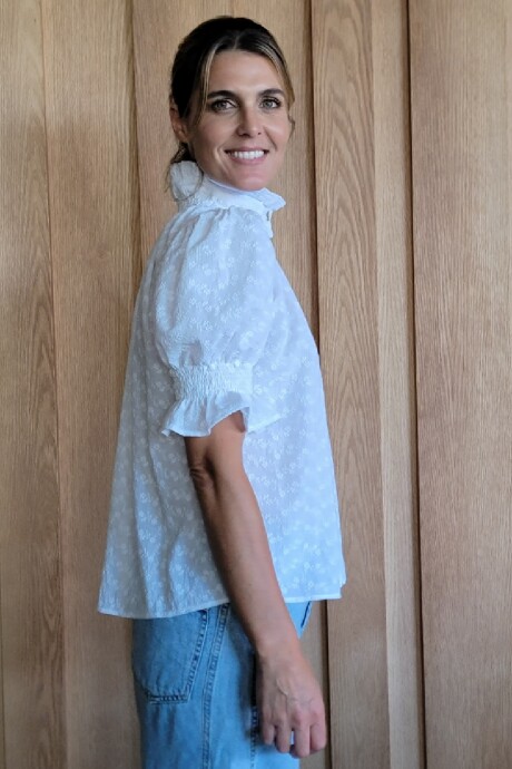 Camisa Daikiri Broderie Flor