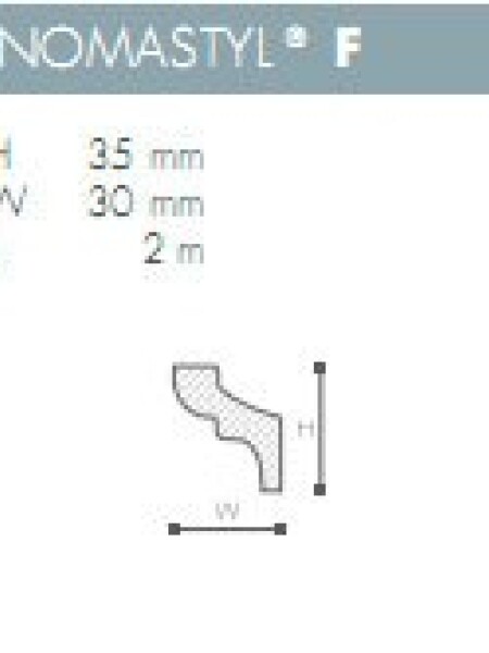MOLDURA POLIESTIRENO NOMASTYL- F - 2 mts - N/A