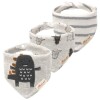 Set baberos bandana x3 monster gris
