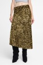 FALDA MIDI DE LENTEJUELA Oro