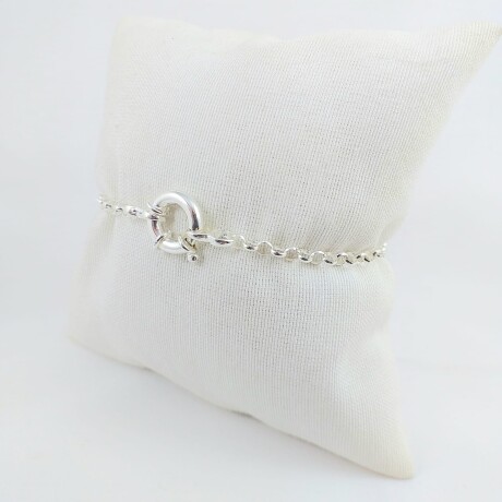 Pulsera de plata 925, modelo rolo con cierre marinero. Pulsera de plata 925, modelo rolo con cierre marinero.