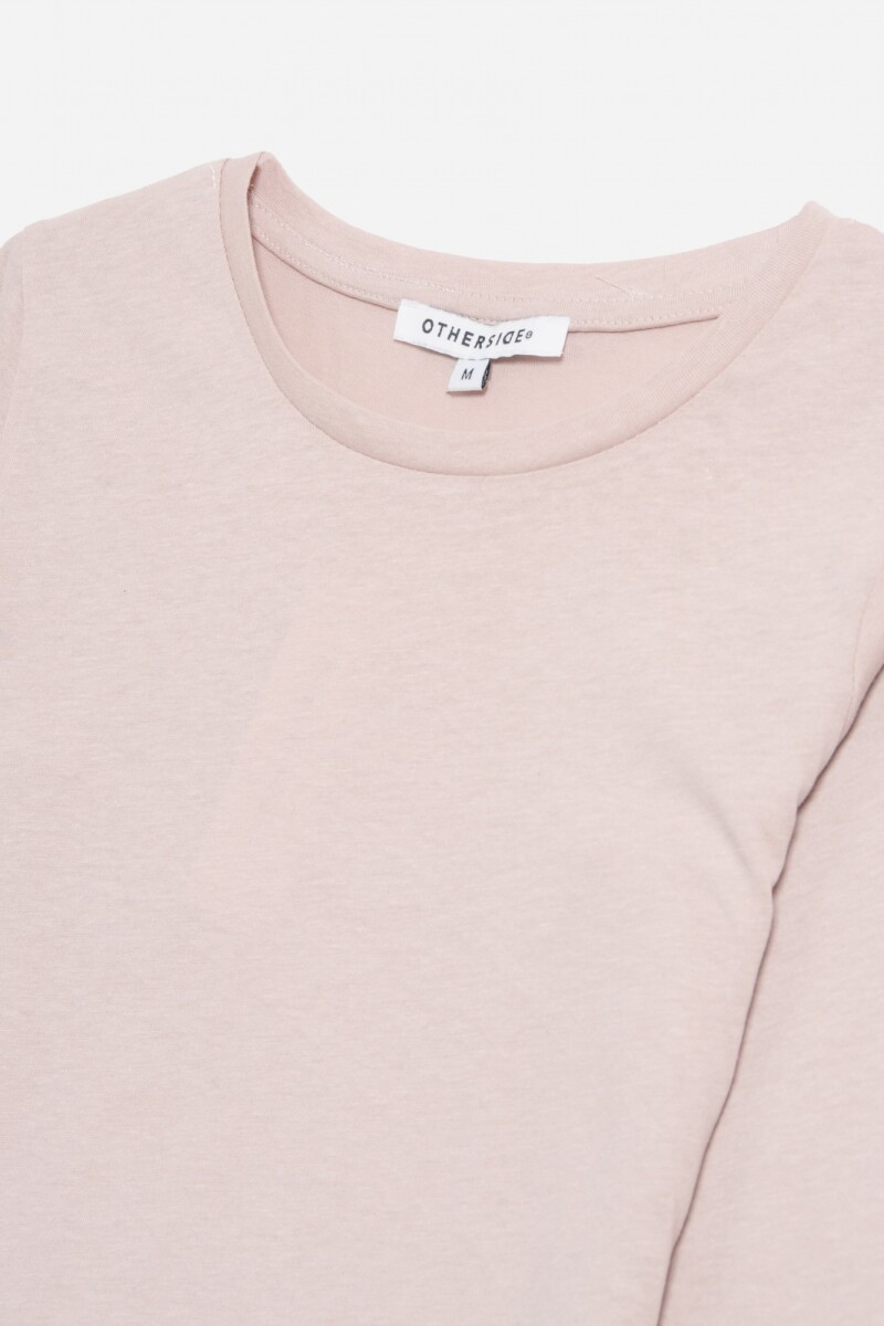 Remera cuello redondo BEIGE