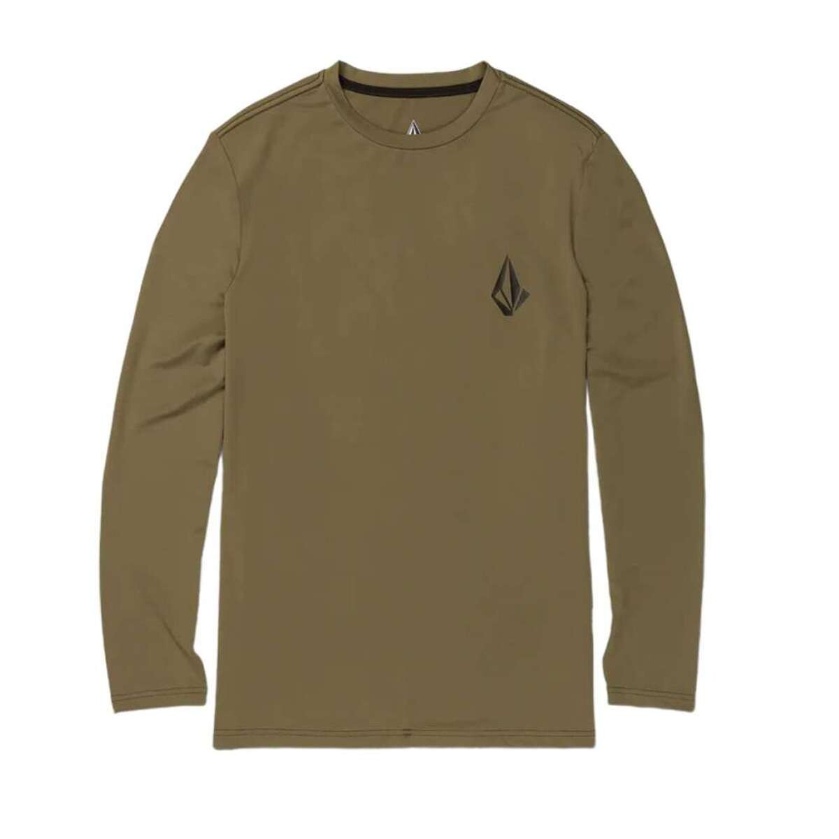 Volcom Herren Taunt Langarm Rashguard – UV-Schutz 50+, Lockere Passform Für Wasser & Sport