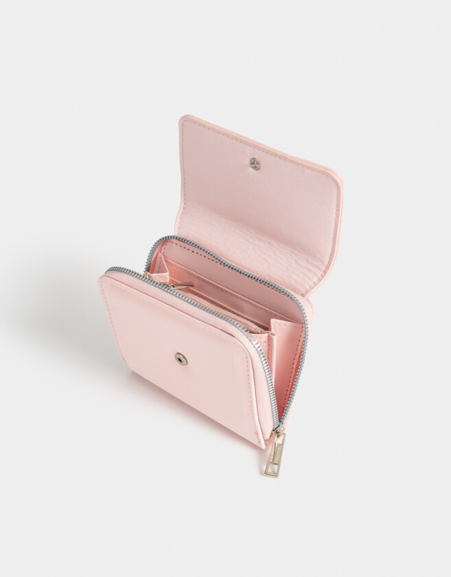 Billetera Romántico Billetera Con Moñito - Rosa Viejo