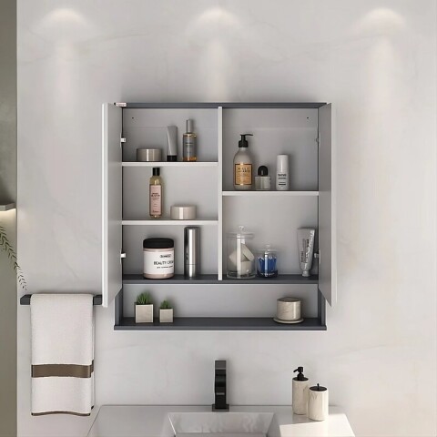 Mueble de Baño Suspendido Cecília (60cm) | Diseño Ripado - No incluye Bacha. Mueble de Baño Suspendido Cecília (60cm) | Diseño Ripado - No incluye Bacha.