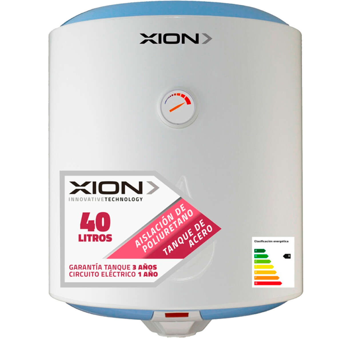 Termotanque XION 40 lts Acero Prisma 