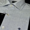 CAMISA DE LINO Blanco rayado