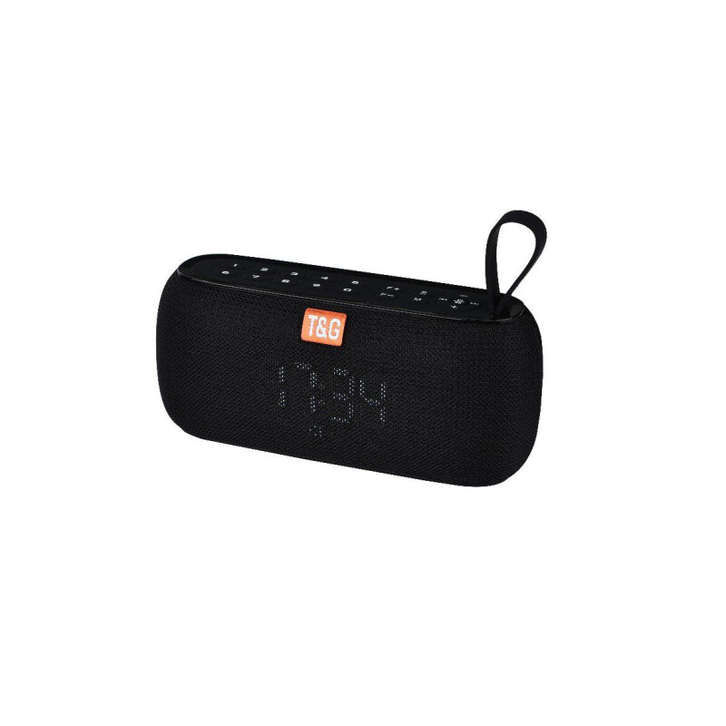 Reloj despertador con parlante TG177 bluetooth negro Reloj despertador con parlante TG177 bluetooth negro