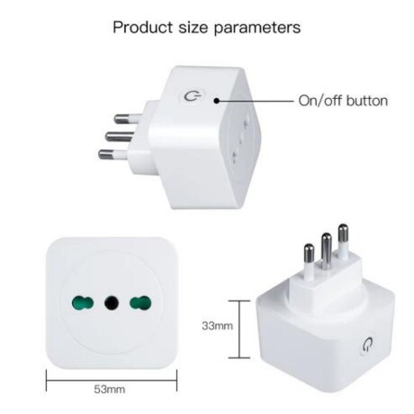 Enchufe Wifi 3 en Linea 16A Tuya Smart 001