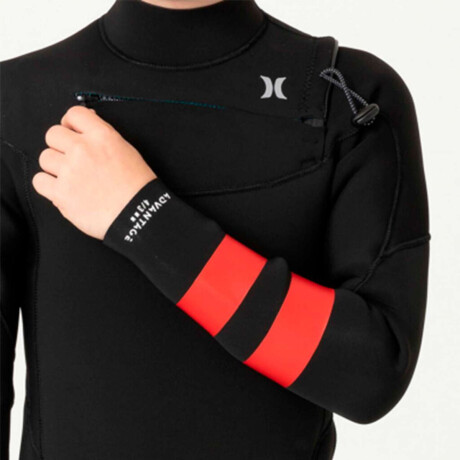Traje Hurley Boys Advantage 4/3 mm Fullsuit Chest Zip Negro