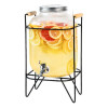 DISPENSADOR BEBIDAS 5LT CANILLA VIDRIO TRANSPARENTE Y SOPORTE DISPENSADOR BEBIDAS 5LT CANILLA VIDRIO TRANSPARENTE Y SOPORTE