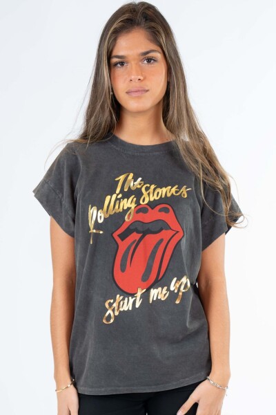 Remera start me up Gris oscuro