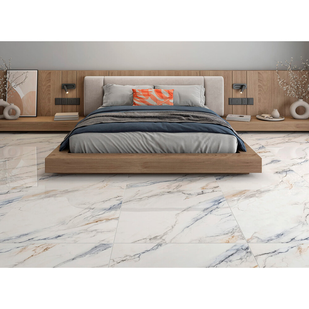 CERÁMICA MARMO BLUE RT POL "A" 81X81 CM Cerámica Marmo Blue Rt Pol "a" 81x81 Cm