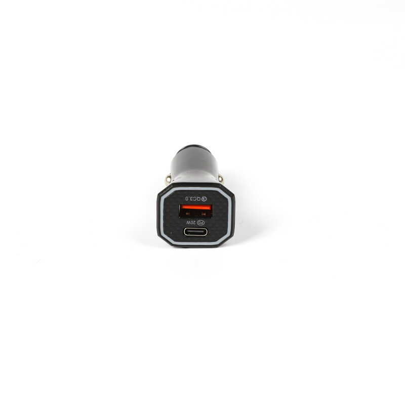 Cargador celular rapido 2.4A para auto 12v 2 entradas USB y Tipo C Cargador celular rapido 2.4A para auto 12v 2 entradas USB y Tipo C