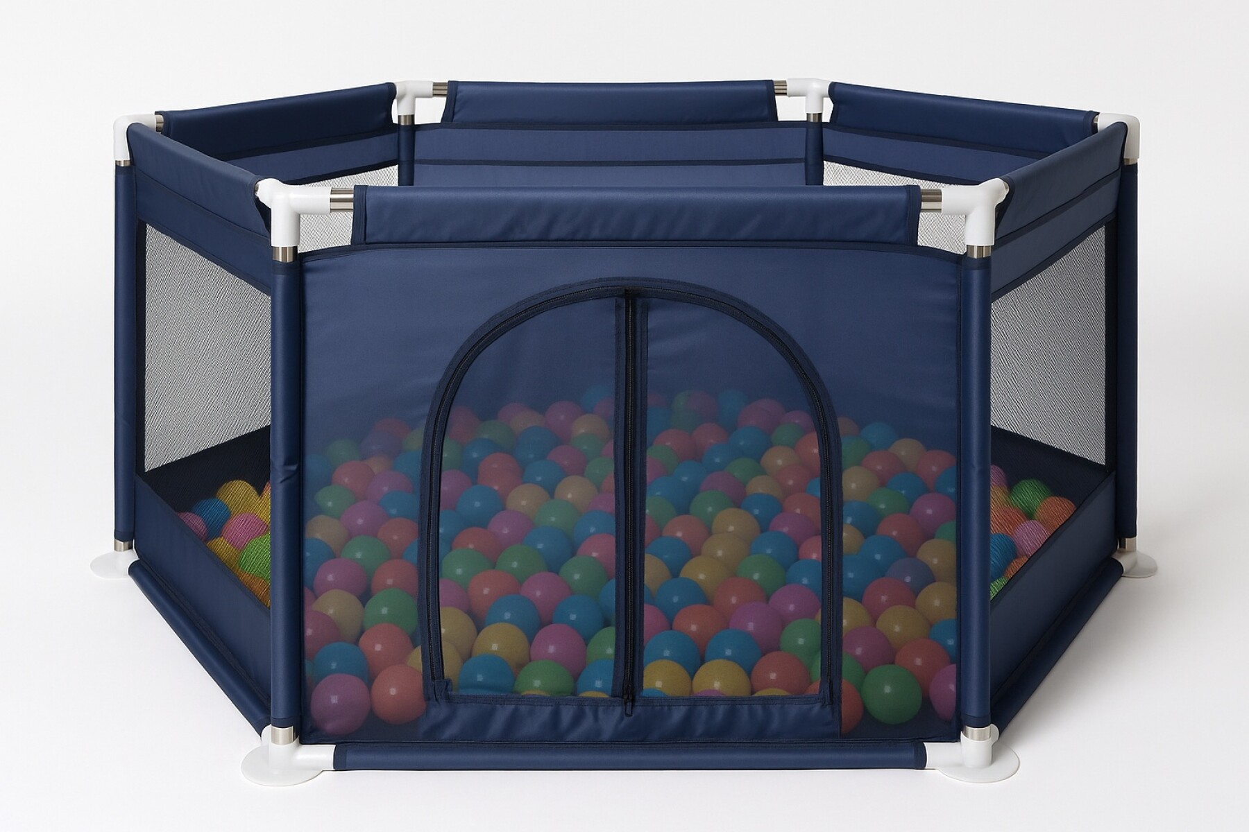 Corral Para Bebe Hexagonal c/pelotas Azul - Azul 