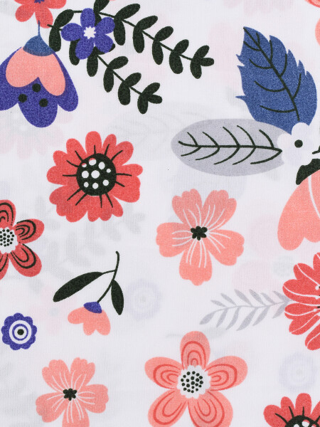 JUEGO DE SABANAS FLORAL 1 PLAZA ROSADO