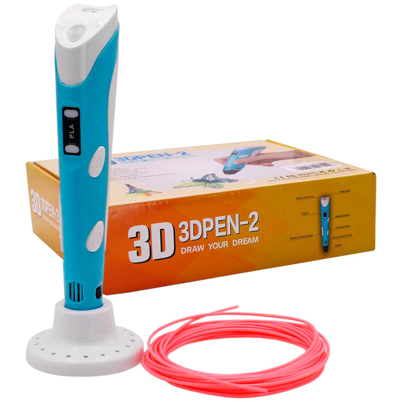 Lápiz impresora 3D con Filamento PLA Celeste