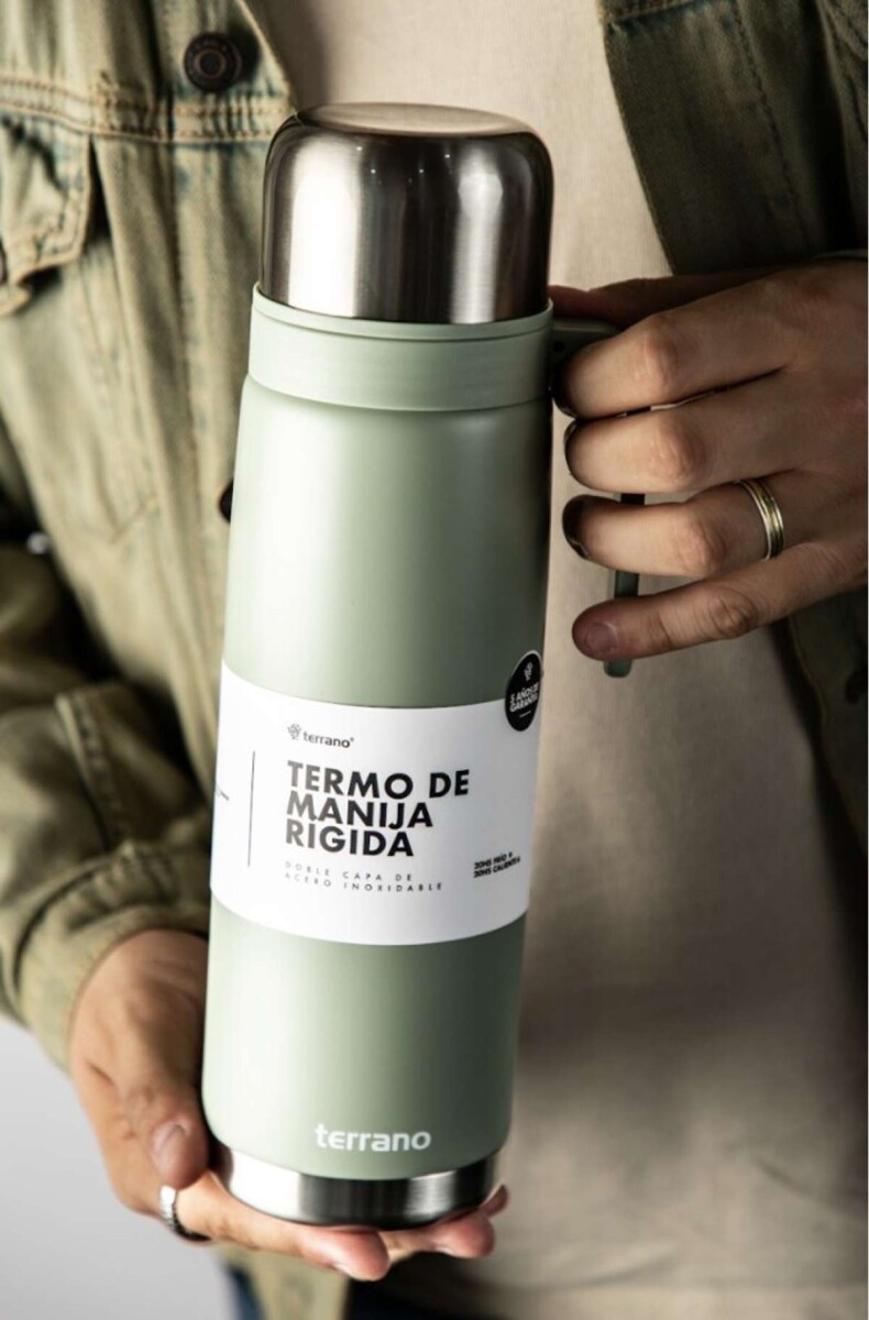 Termo 1Lt. Premium Manija Rigida - Oliva 