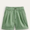 Short de lino Verde