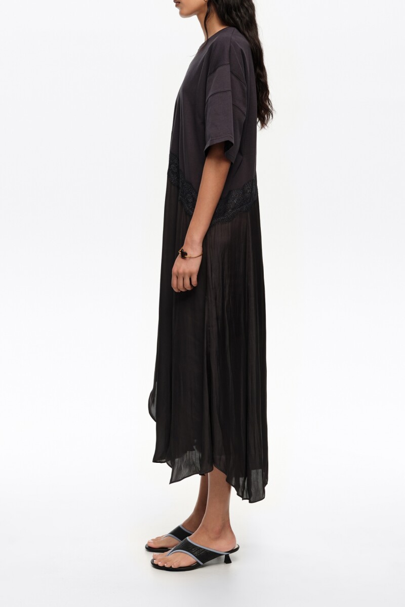 VESTIDO ASIMÉTRICO Negro