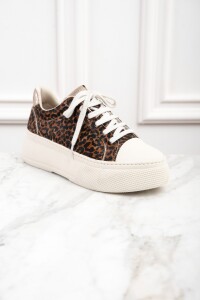 Zapatilla Animal Print Marrón
