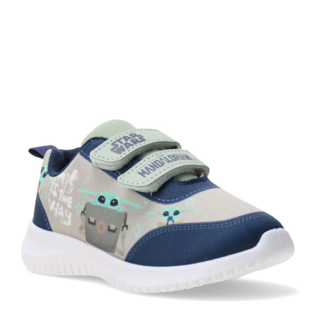 Championes Infantiles Disney Baby Yoda Verde - Azul Marino - Gris