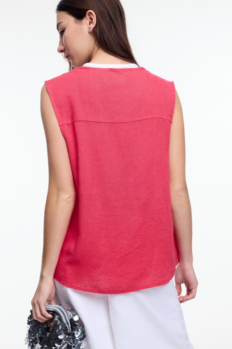 CHALECO BOLSILLOS Rojo