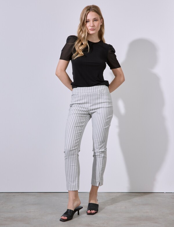 Pantalon Lineas Modelador GRIS/MULTI