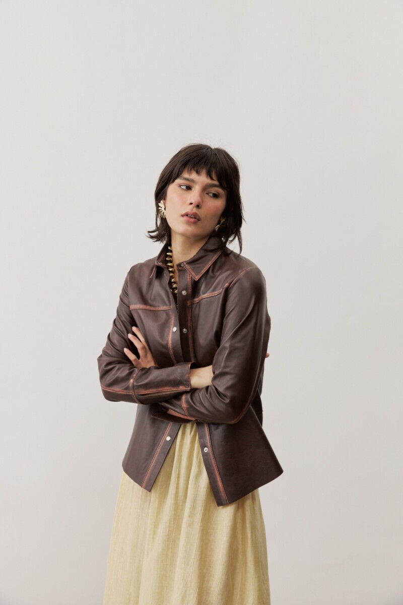 Camisa Ronchamp MARRON