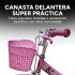 Bicicleta infantil Shengdi Rodado 14 Canasto Parrilla Hadas Rosa 2