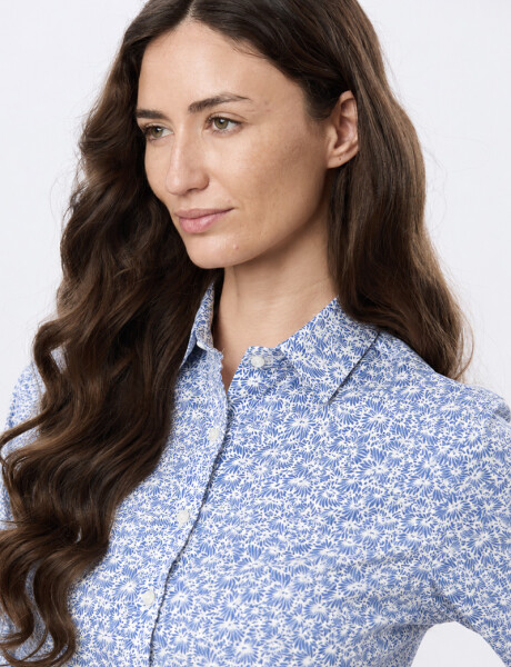 CAMISA ESTAMPADA Azul